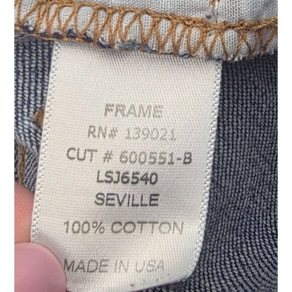 Women's - Frame Le Skinny De Jeanne Distressed Jeans, Size 24 - Picture 6 of 9